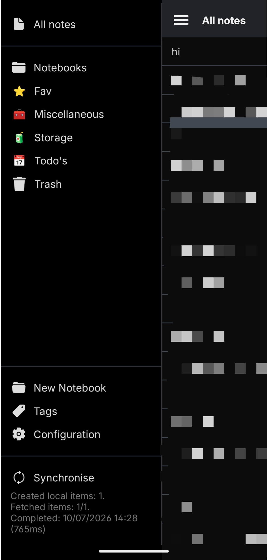Joplin syncing with WebDAV Server